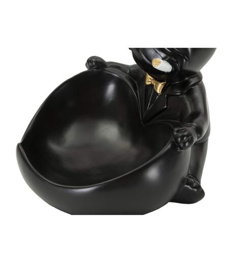 Vide-Poche Statuette Chien Dog Ball 20cm Noir