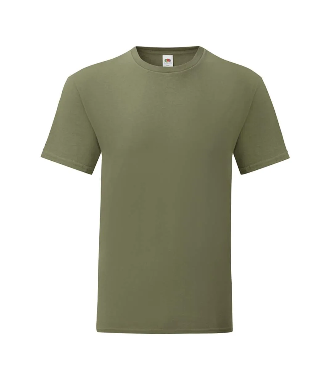 T-shirt Iconic Homme Olive Classique Fruit Of The Loom-1