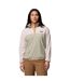Womens/ladies Point Paloma Fleece Quarter Zip Regular Sweatshirt Green Columbia-1