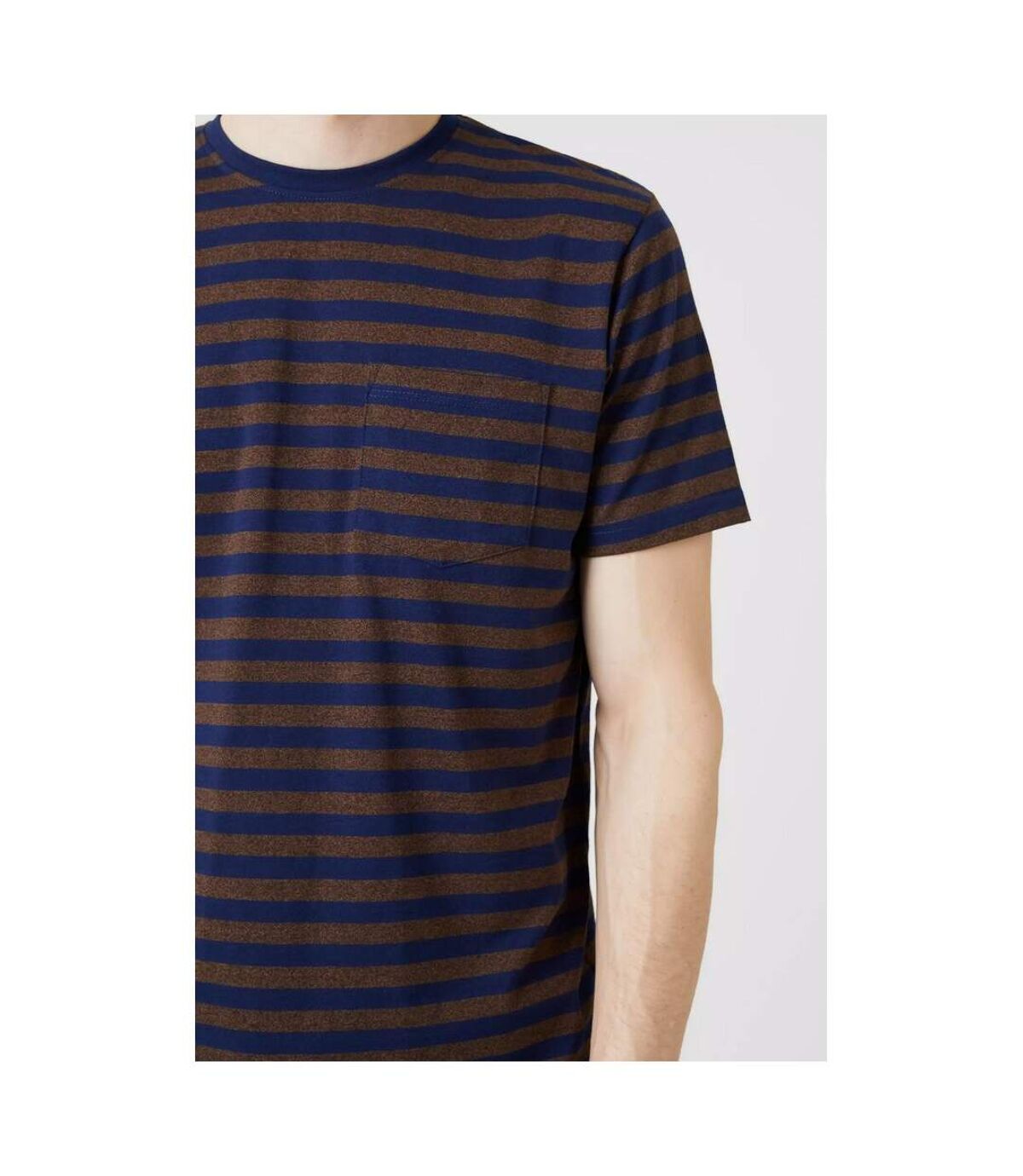 Maine Mens Stripe T-Shirt (Mustard)