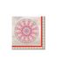 Lot de 20 Serviettes en Papier Boho Mandala 33x33cm Naturel