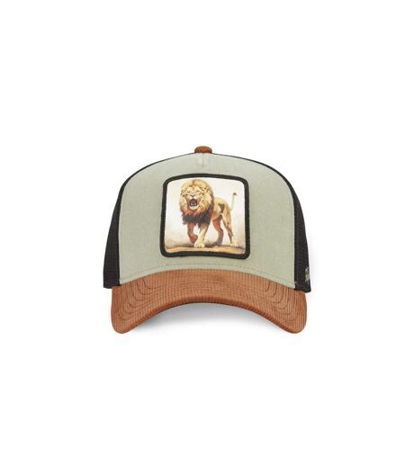 Casquette trucker avec filet souple en coton avec patch Lion Hatfield