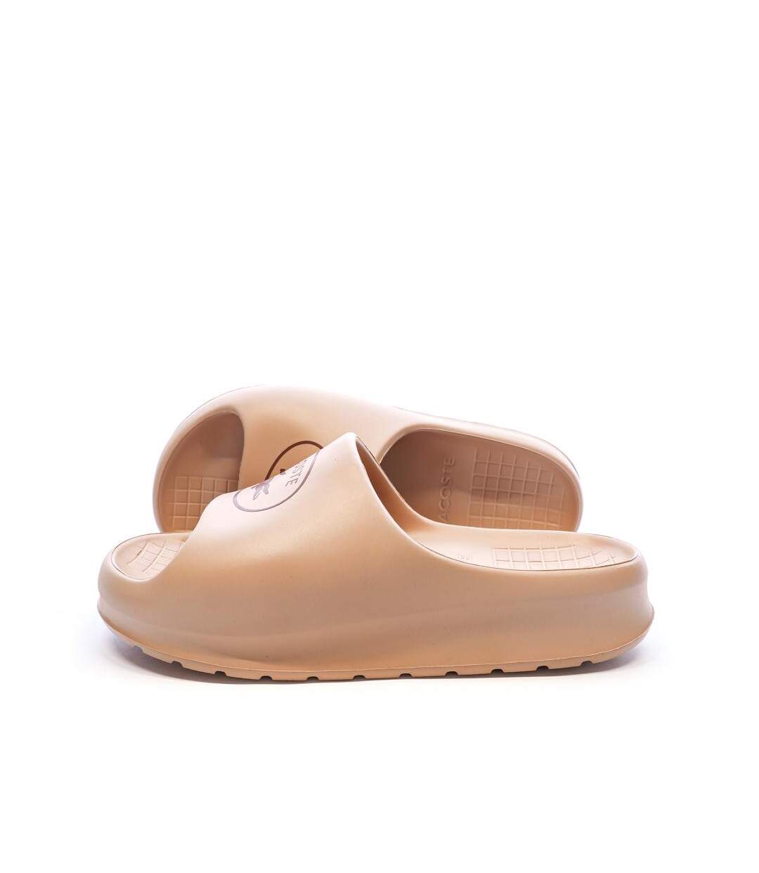 Claquettes vieux rose femme lacoste serve slide 2.0-1