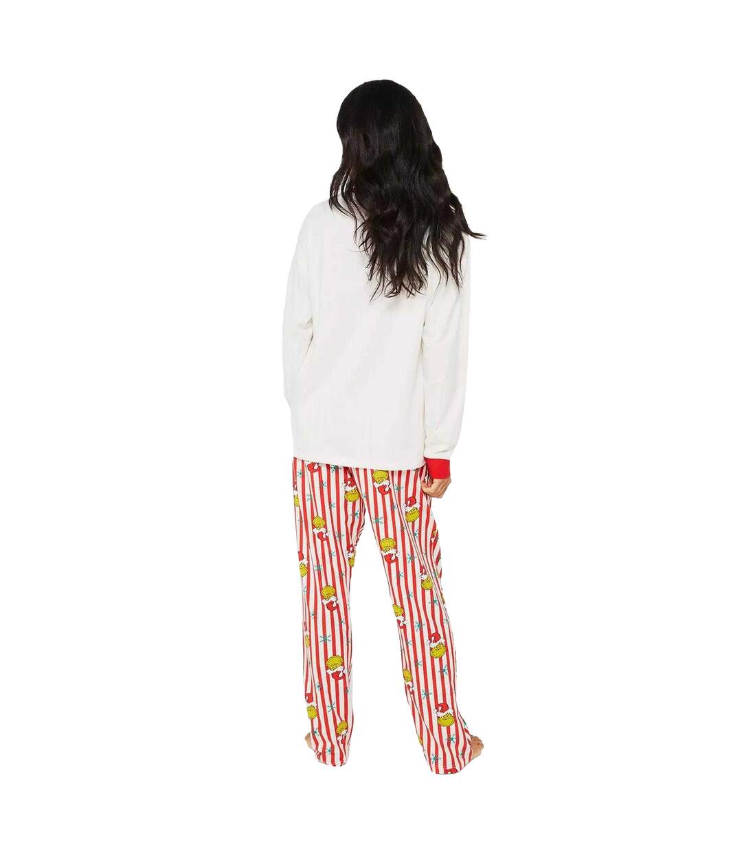 Ensemble De Pyjama Long Femme Rouge Blanc The Grinch-2