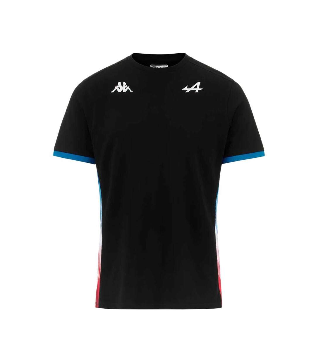 T-shirt noir/turquoise homme kappa adirend - 3xl-1
