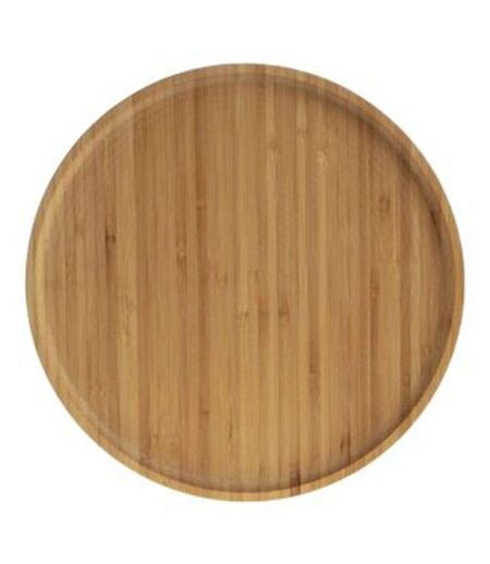 Lot de 6 Assiettes à Dessert Bambou 19cm Naturel