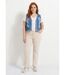 Gilet sans manches denim avec broderies-3