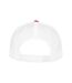 Unisex adult two tone 5 panel trucker cap red/white Flexfit-2