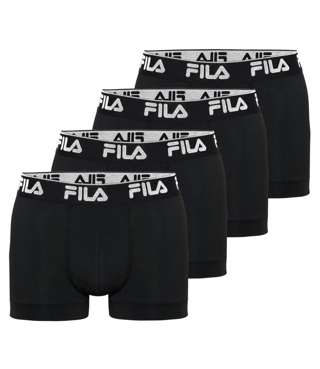 Lot de 4 Boxers homme uni ceinture 4 cm FU5380 Fila-1
