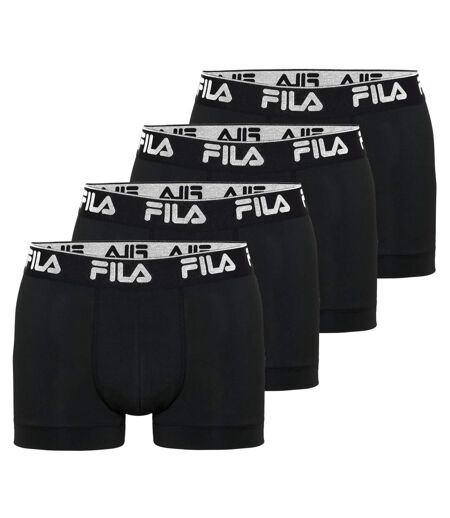 Lot de 4 Boxers homme uni ceinture 4 cm FU5380 Fila