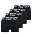 Lot de 4 Boxers homme uni ceinture 4 cm FU5380 Fila-1