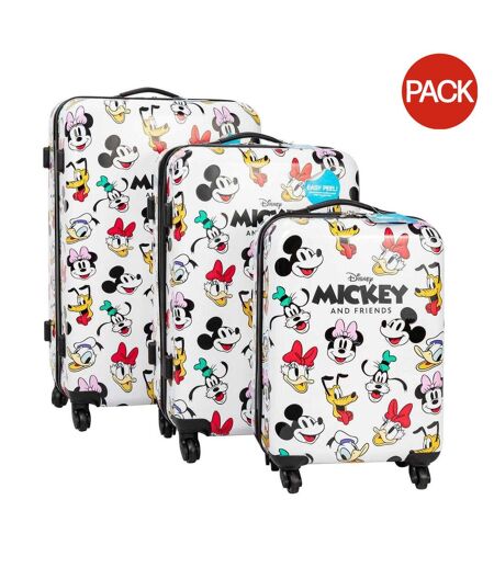 Lot De 3  Ensemble Bagage À Main 66,04 Cm Blanc Mickey Mouse & Friends