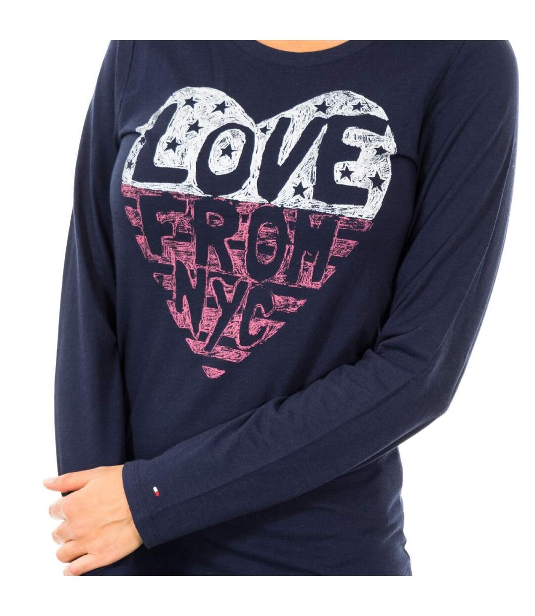 Women's long-sleeved round neck t-shirt 1487903366-2