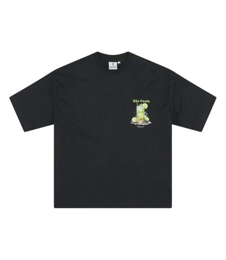 T-shirt Motif/style Imprimé Graphique Sao Paulo Adulte Noir Rose London