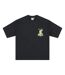 T-shirt Motif/style Imprimé Graphique Sao Paulo Adulte Noir Rose London-2