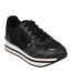 Womens/ladies Davie Lace Up Trainers Black Grey DKNY-1