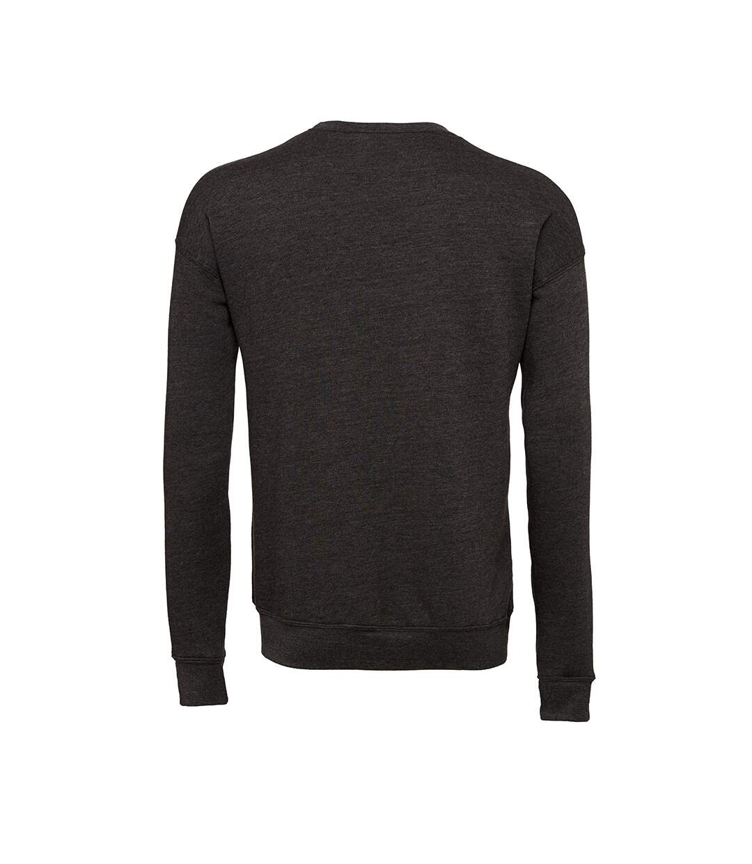 Sweatshirt Unisexe Gris Foncé Chiné Bella + Canvas-3