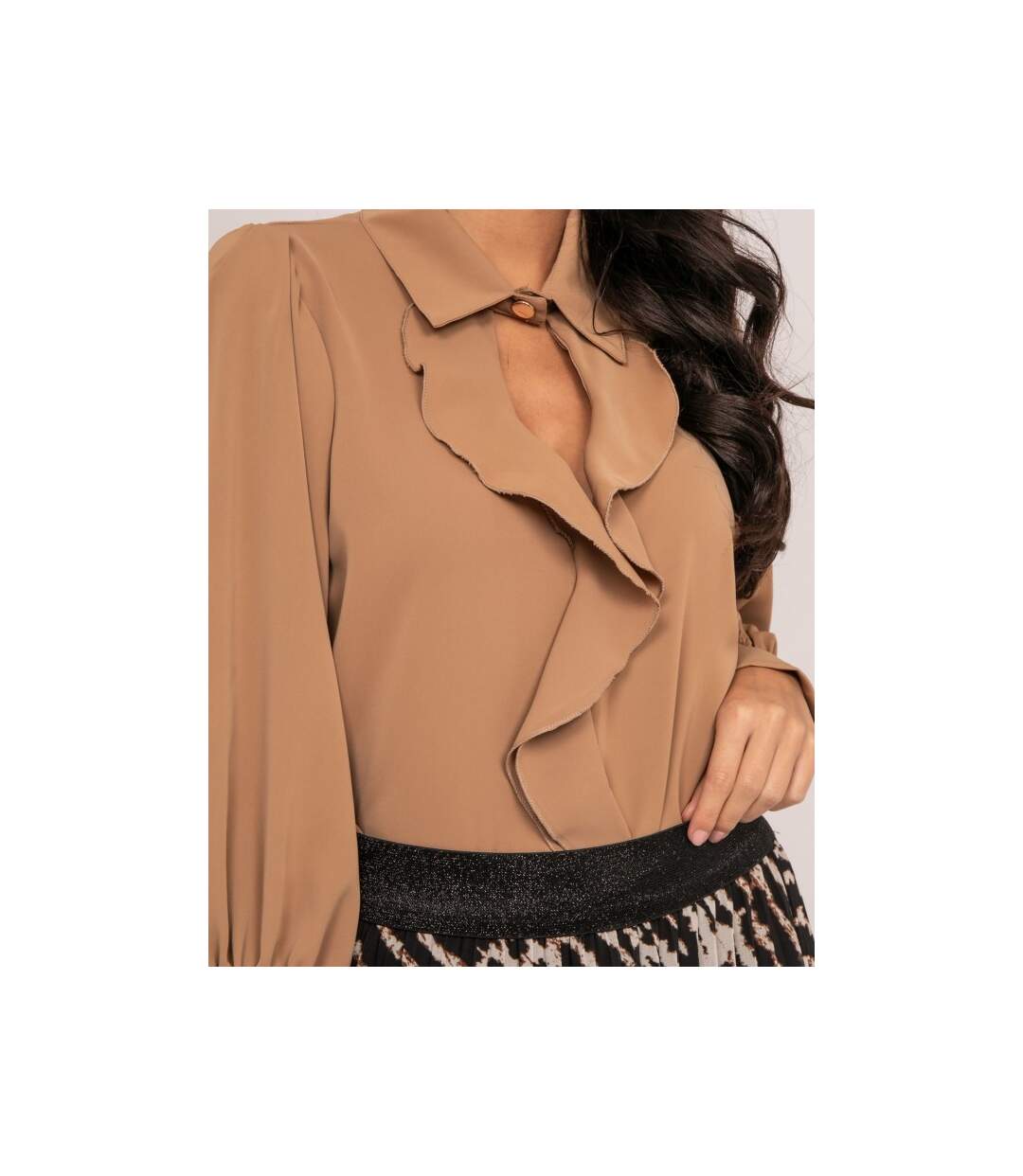 Blouse avec volants OKIER - Dona X Lisa-3