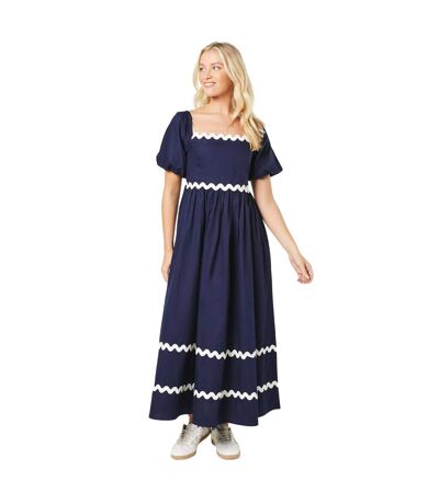 Robe mi-longue femme bleu marine Dorothy Perkins