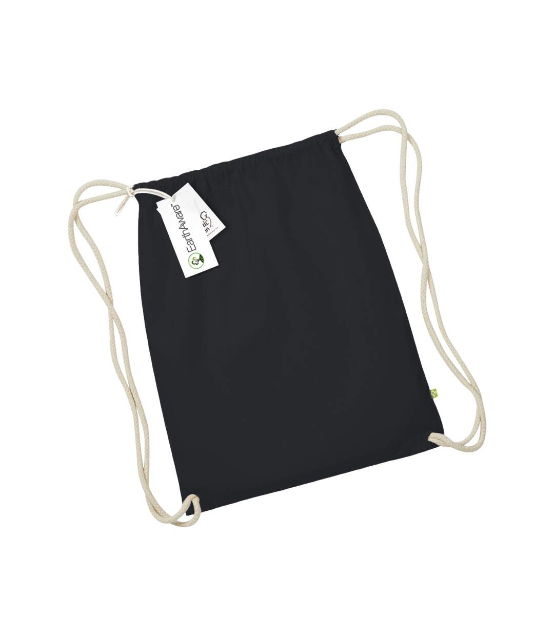 Earthaware Organic Gymsac One Size Black Natural Westford Mill-1