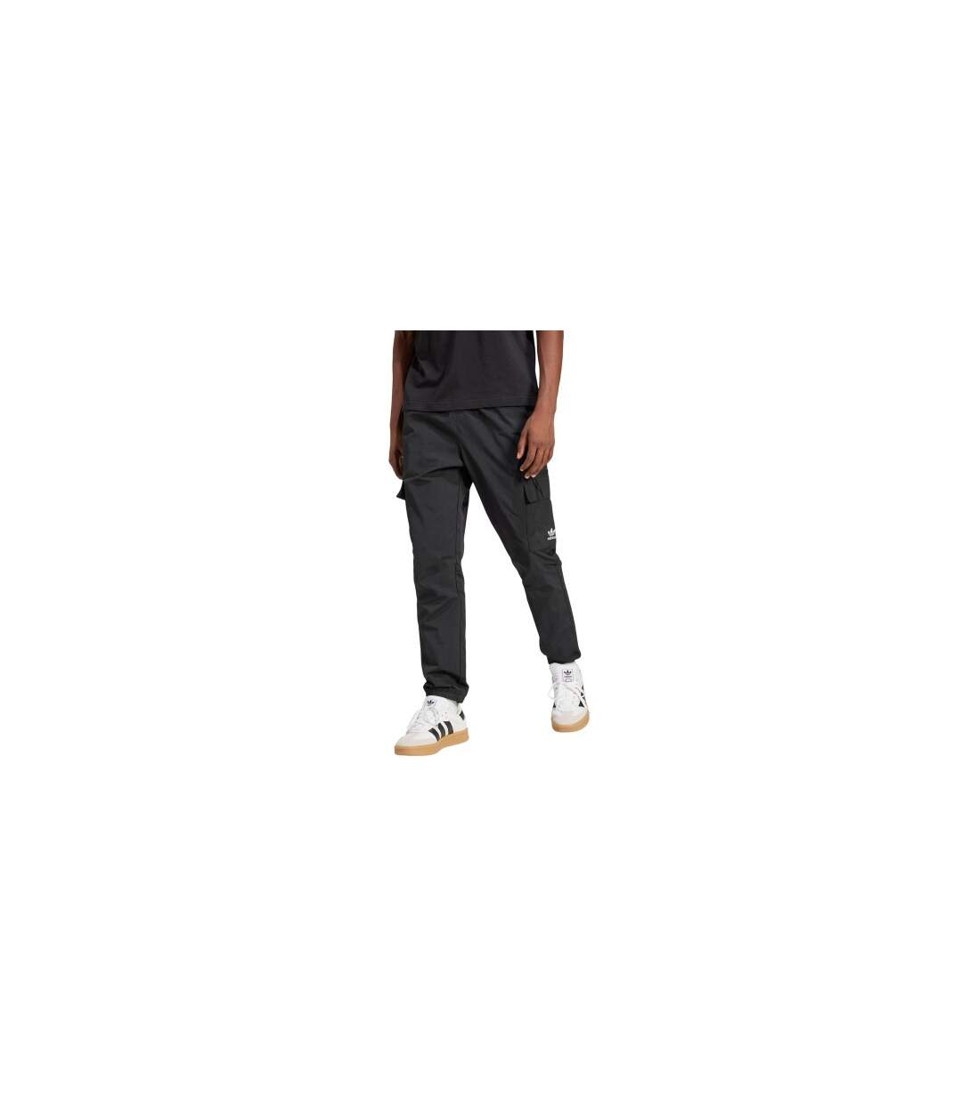 Mens Originals Woven Cargo Trousers Black Adidas-1