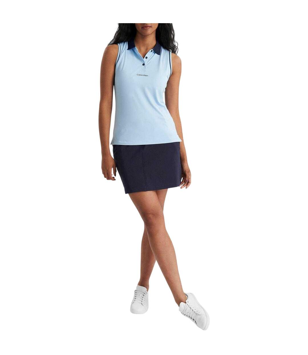 Polo Sans Manches Manelle Femme Bleuet Calvin Klein-4
