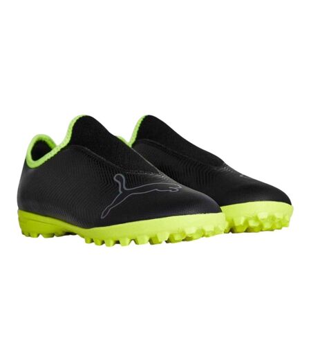 Mens Finesse Ll It Chevron Leather Football Astro Turf Trainers Black Puma