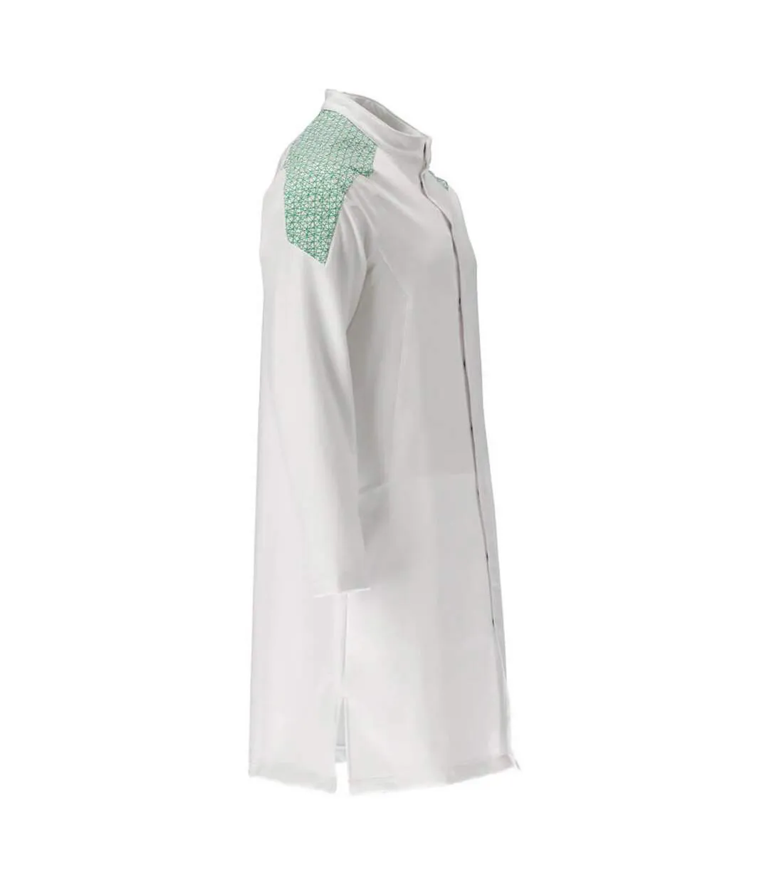 Mens Smock Food & Care Full Apron 4xl White Grass Green Mascot-3