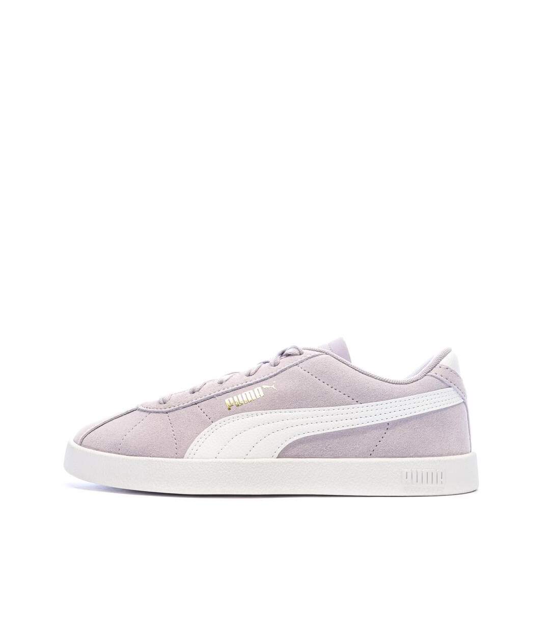 Baskets mauve femme puma club-1