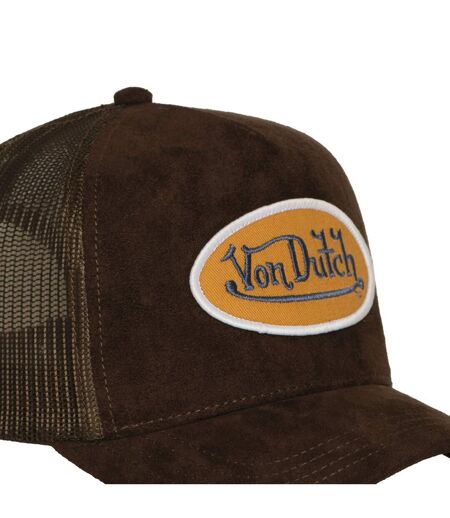 Casquette trucker filet en suédine avec patch Fur Ganache Vondutch