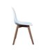 Chaise scandinave coque polypropylène (Lot de 4) Blanc