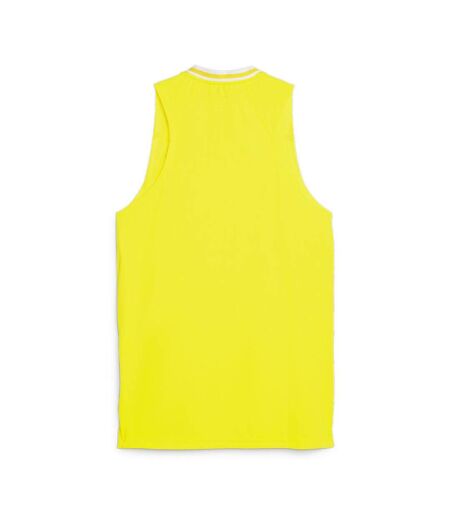 Débardeur de sport jaune homme puma hoops