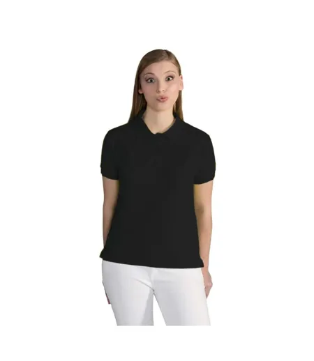 Polo À Manches Courtes  Pour Femme Noir SG