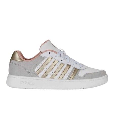 Baskets Court Pakisades Femme Doré Gris K-Swiss