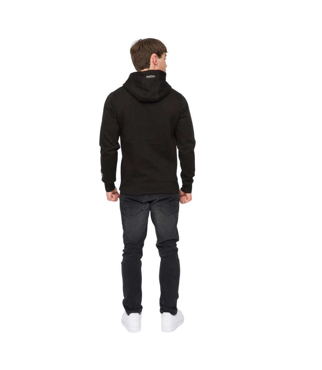 Sweat À Capuche Cresswell Homme Noir Crosshatch-3
