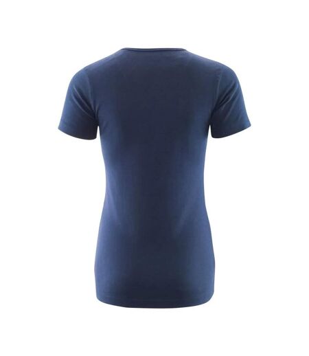 Womens/ladies Crossover Nice T-shirt Navy Mascot