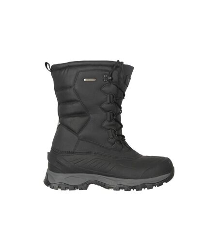 Mountain Warehouse Mens Nevis Extreme Suede Snow Boots (Jet Black) - UTMW2132
