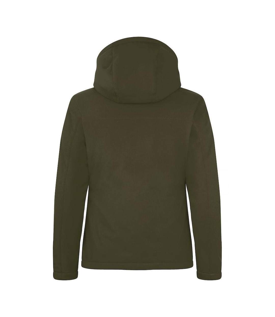 Doudoune Softshell Femme Vert Kaki Clique-2