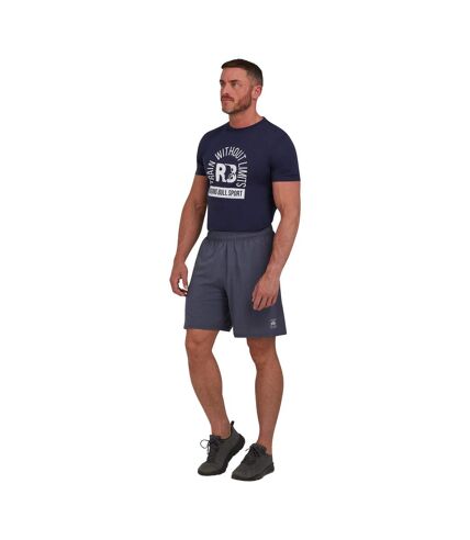 Short de course à logo rb sport pour hommes gris foncé chiné Raging Bull