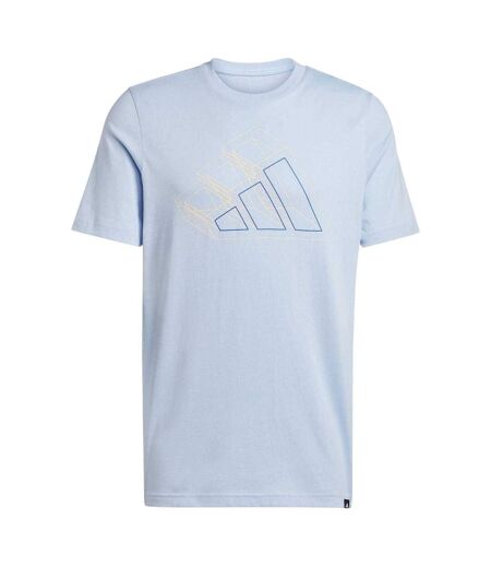 T-shirt Motif/style Logo Homme Bleu Pâle Adidas