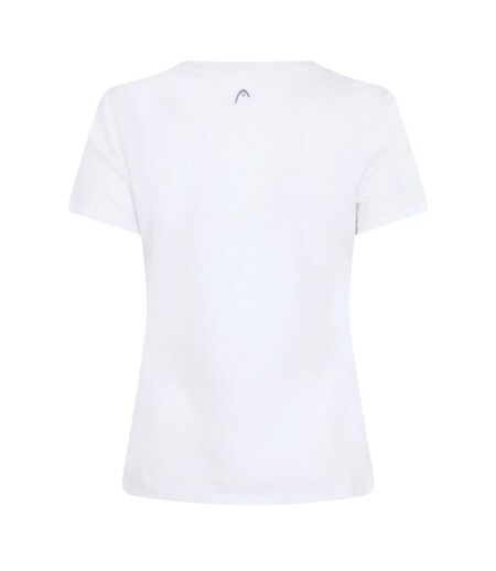 Womens/ladies Lucy T-shirt White Red Head