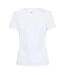Womens/ladies Lucy T-shirt White Red Head-2