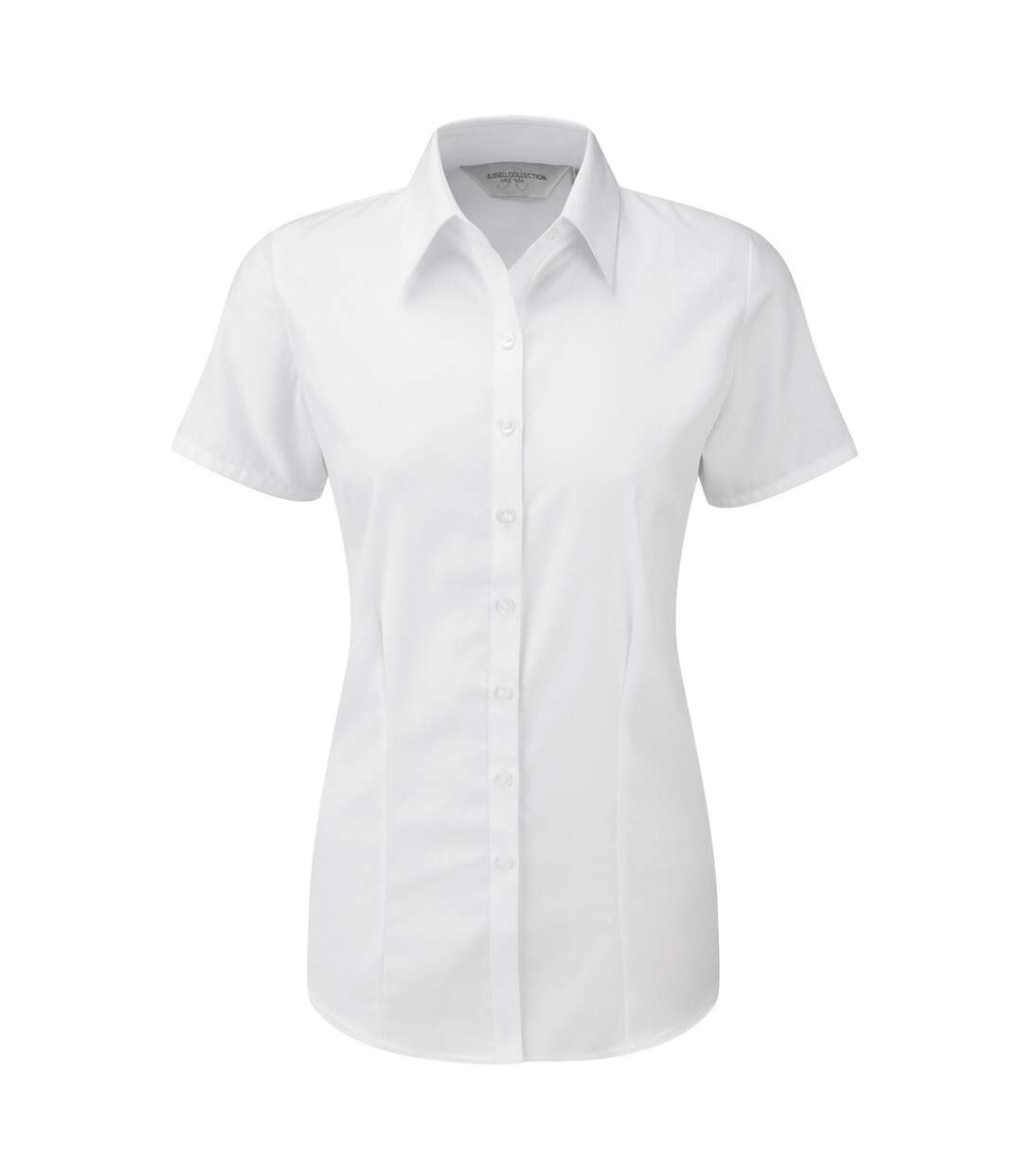 Chemisier À Manches Courtes Femme Blanc Russell-1