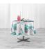 Nappe Antitache Ronde Peachy 180cm Bleu & Rose-3