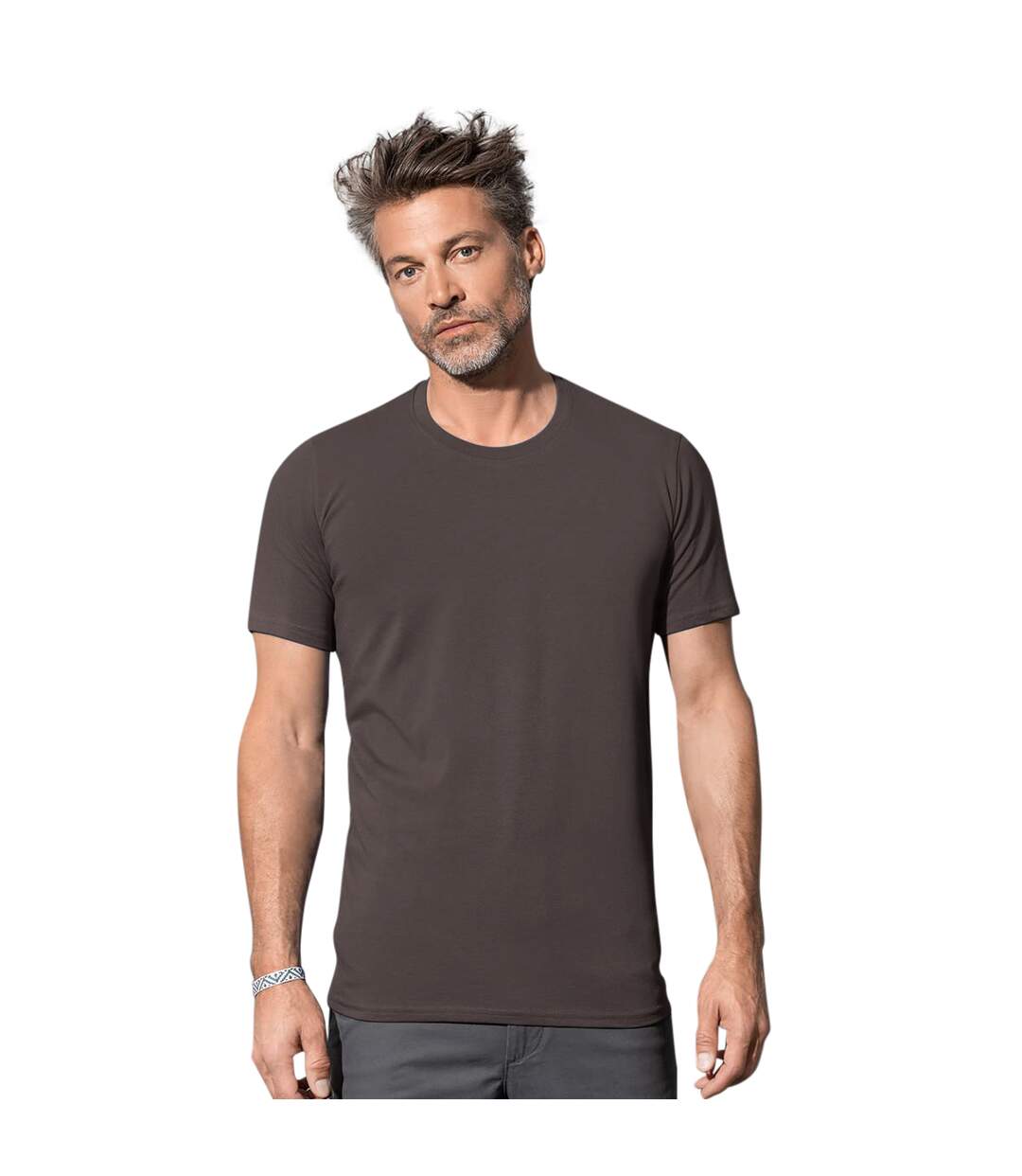 T-shirt homme marron Stedman