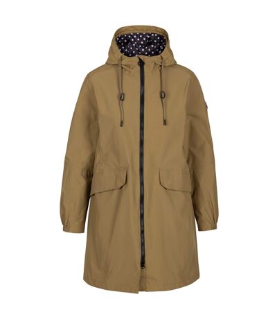 Trespass Womens/Ladies Saltom Longline Waterproof Jacket (Vintage Khaki) - UTTP6548
