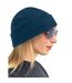 Bonnet En Polaire Recyclée Bleu Pétrole Beechfield-2