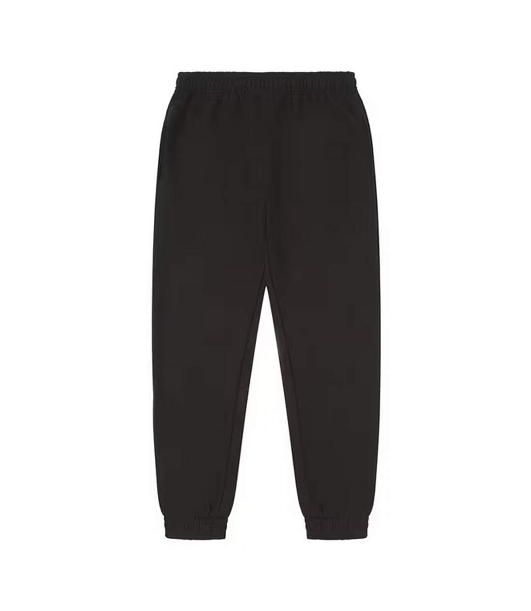 Unisex adult premium combed cotton jogging bottoms black Casual Classics-1