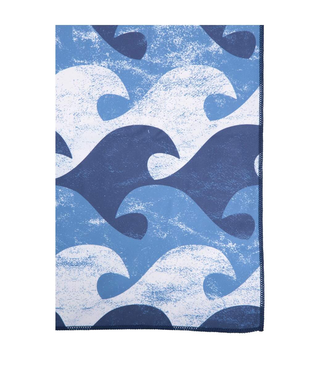 Wave pattern microfibre towel one size dark blue Mountain Warehouse