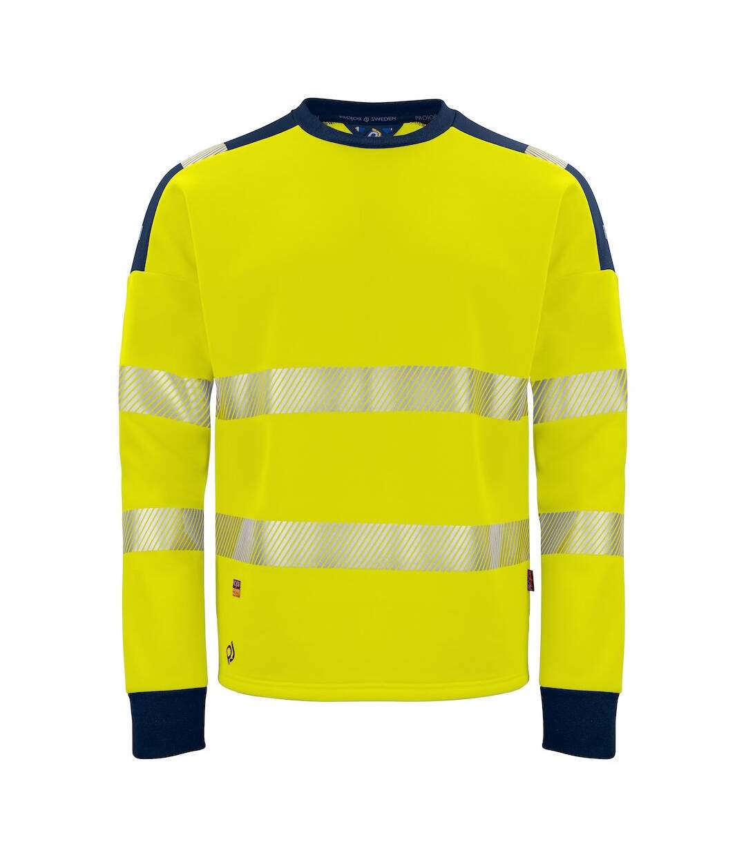 Sweat homme jaune / bleu marine Projob-1